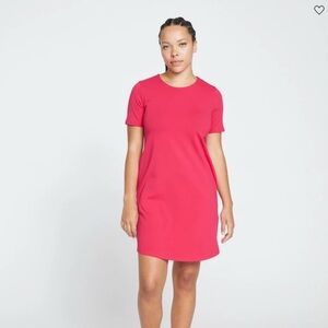 NWT Universal Standard Halie T-shirt Dress in Cerise Pink Size XS US Size 10